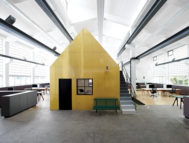 Designliga's cavernous Munich workspace