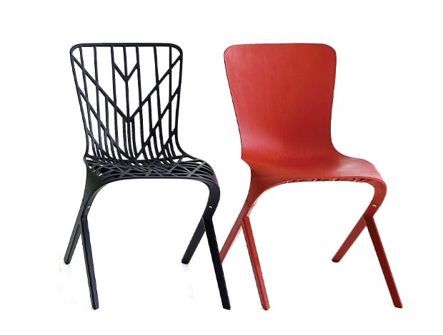 David Adjaye's Skeleton and Skin chairs for Knoll||