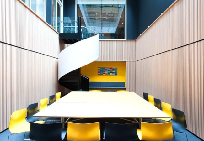 Contemporary update of listed office building