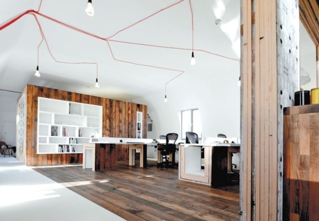 Timber from RAF hanger upcycled for Given HQ