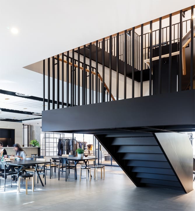 Classic tailoring meets contemporary workplace in Dunhill's office by ...