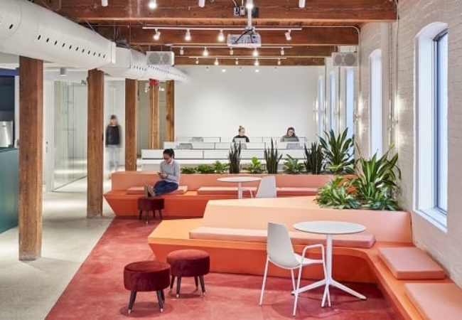 Canada's Lift & Co gets a colourful new office in a former Church of Scientology building