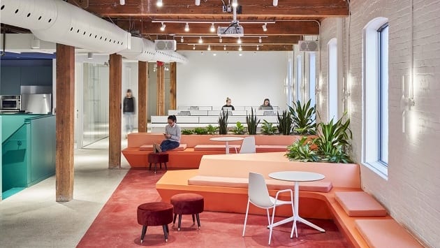Canada's Lift & Co gets a colourful new office in a former Church of Scientology building