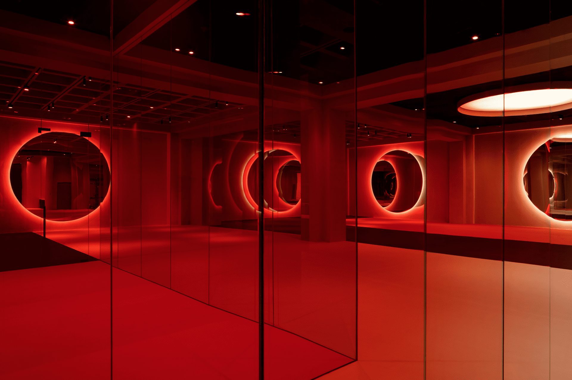 Red Hot: VSHD Design fuse brutalism and cosmic lighting at The Spring Warehouse Gym