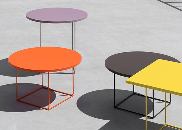 side tables in a range of colours - onofficemagazine.com