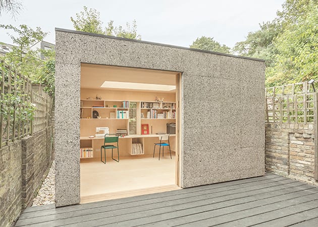 garden office with cork cladding - onoffice