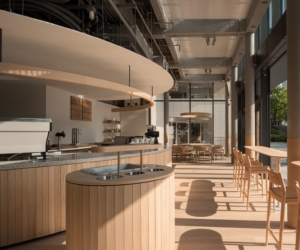Blue Bottle Coffee Yokohama retails its bespoke, Norm Architects-designed furniture