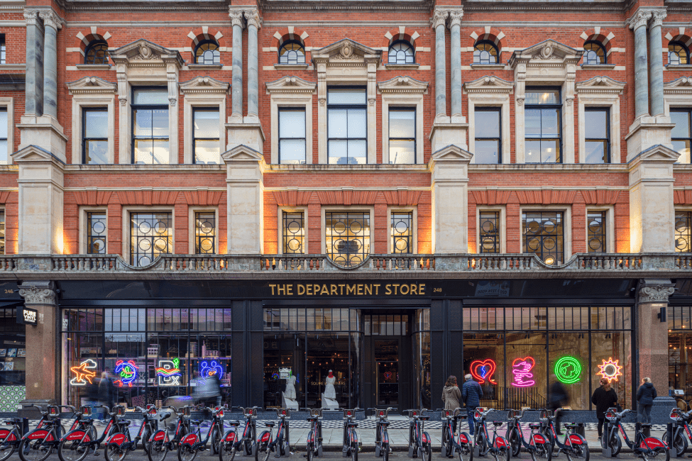 Squire & Partners transforms The Department Store's retail windows with ...