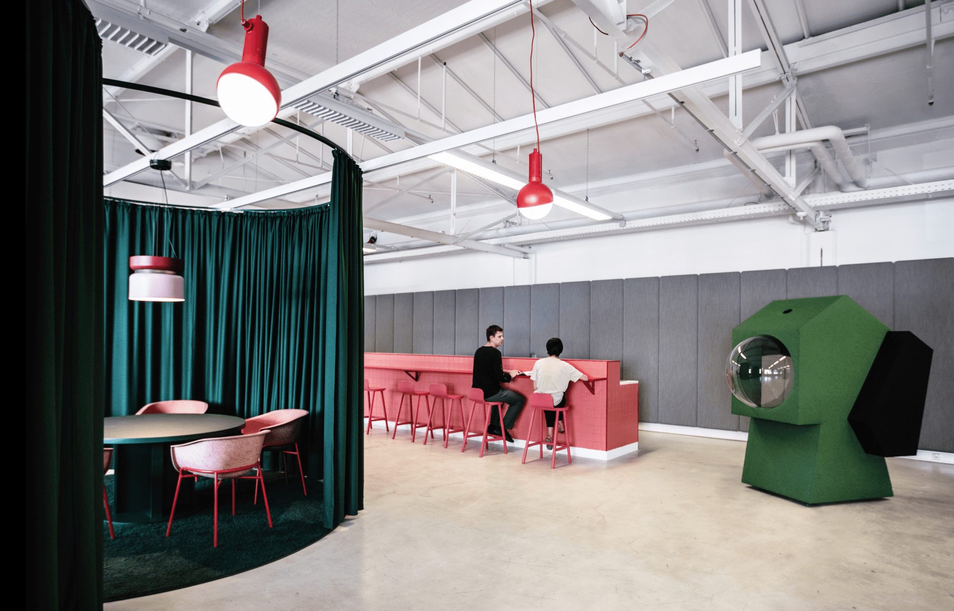 Studio Aisslinger creates a colourful new headquarters for LOQI