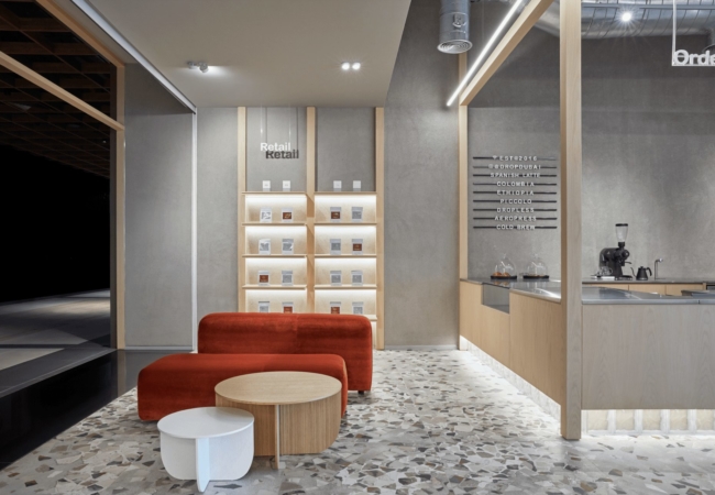 Take a sip and a seat at this minimalist coffee shop in Dubai