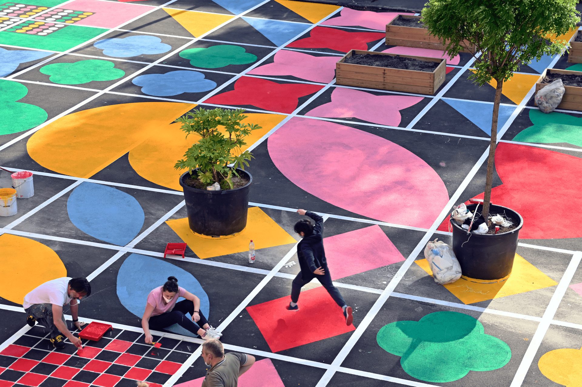 Serena Confalonieri, Quadra, Milan, Piazza Aperte, art, community project, OnOffice magazine