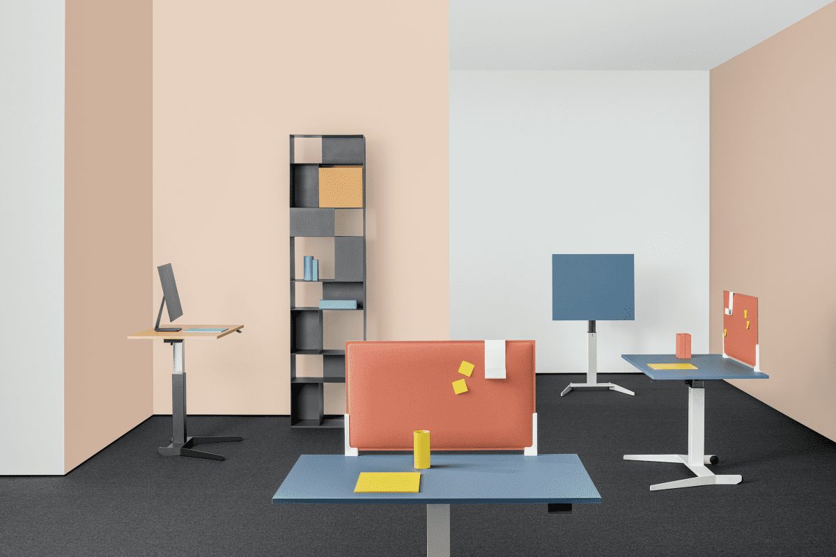Mara, Follow Me table, height-adjustable table, workplace design, workplace interior, OnOffice magazine