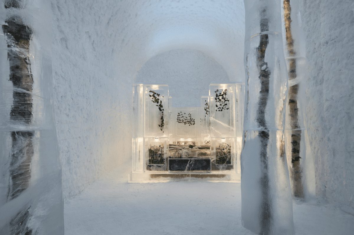 icehotel, sweden, Bernadotte and Oscar Kylberg, hospitality, design, interiors, ice architecture, icehotel 365, OnOffice magazine