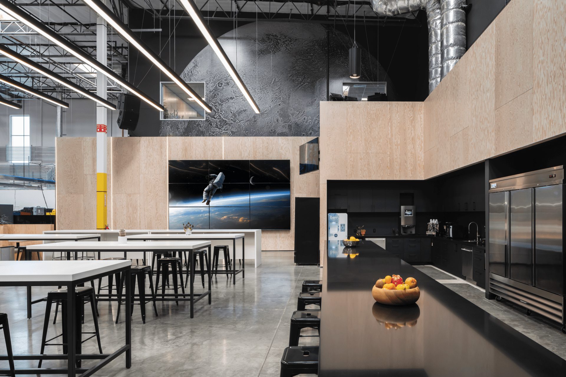 office interiors, Nwankpa Design, California, workspaces, Relativity Space HQ, OnOffice magazine