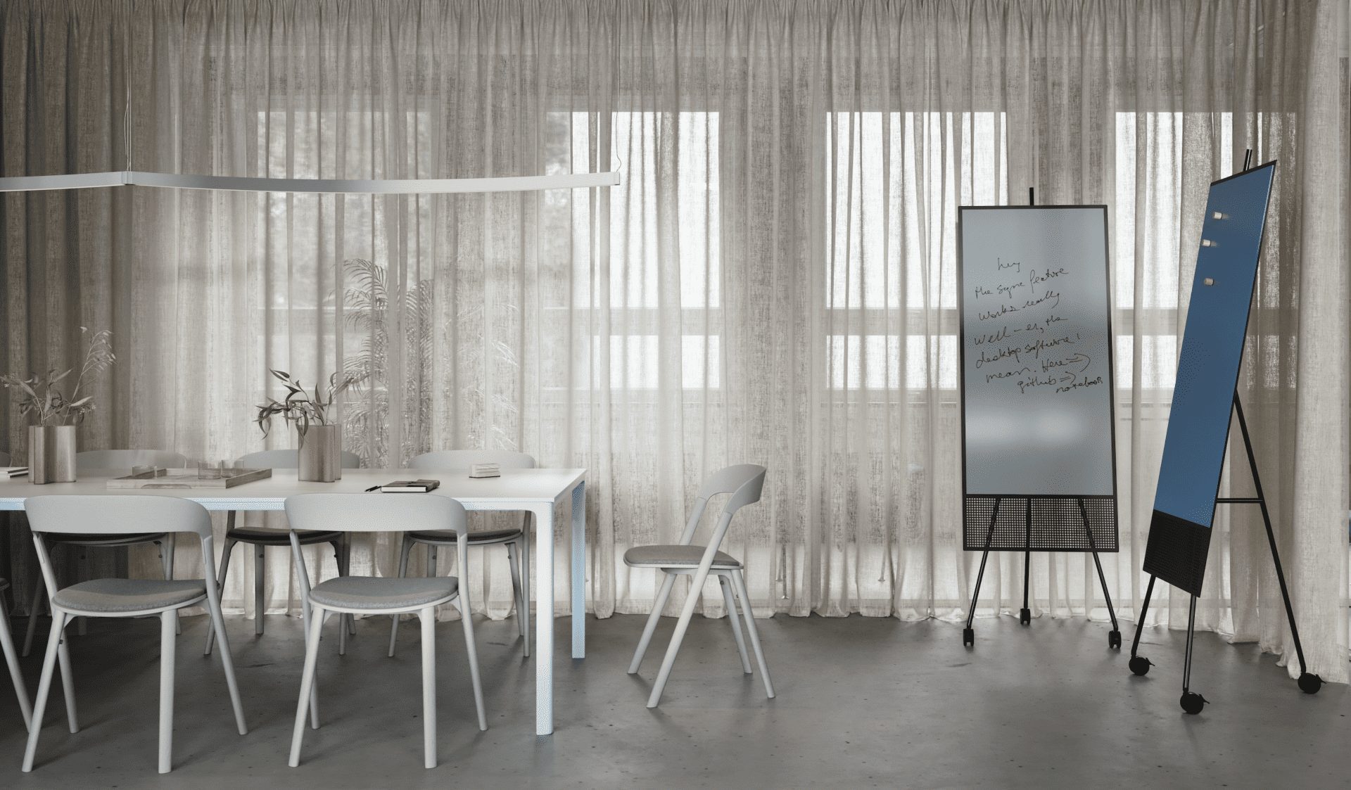 Danish design, Scandinavian design, office furniture, hybrid working, Chat Board, OnOffice magazine