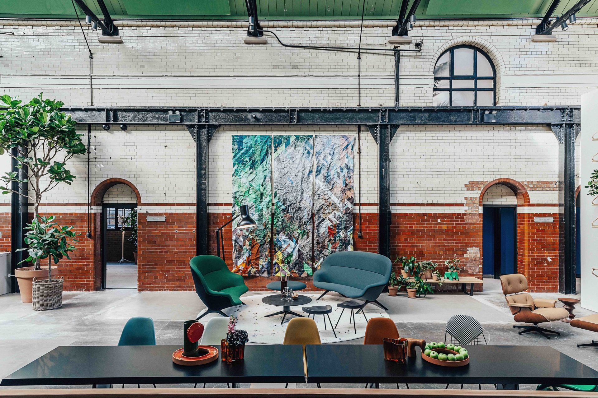 Vitra open their flagship UK Showroom in the historic London Tramshed building