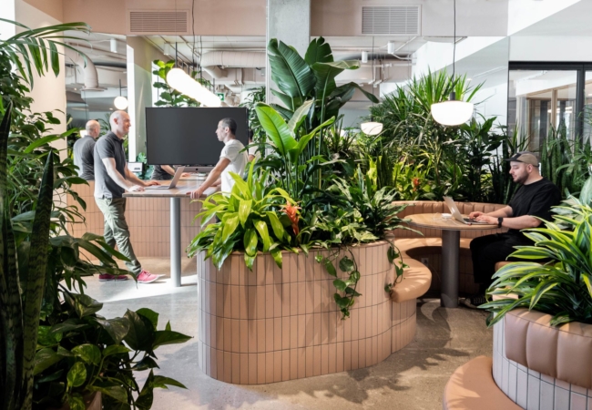 Danish minimalism with a brutalist edge creates a tranquil workplace at the new Zendesk Montreal office by MRDK and Studio MHA
