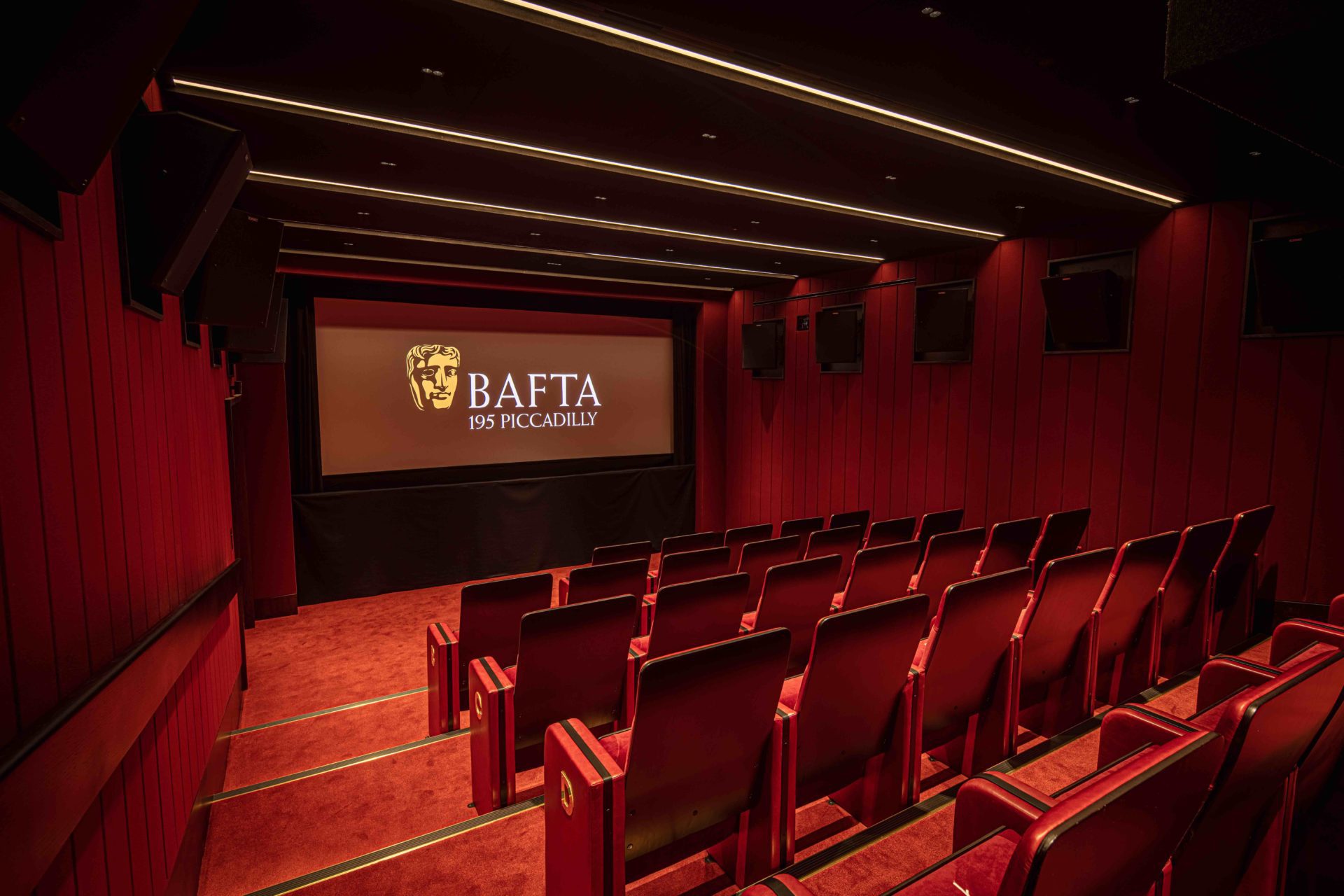 BAFTA cinema red seats