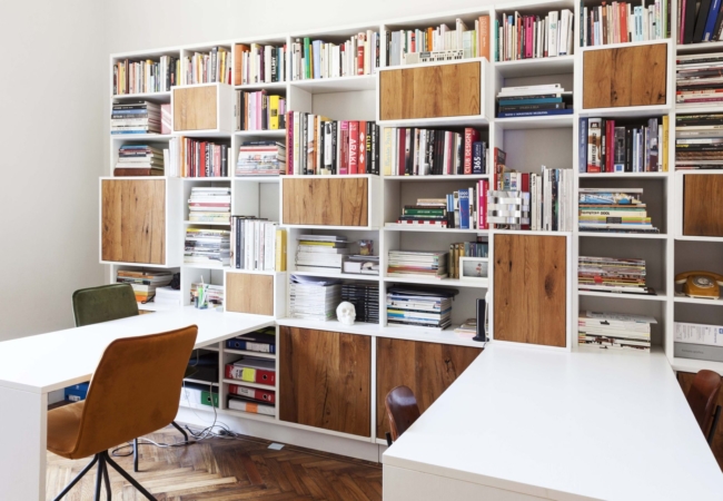 A Milanese apartment is transformed into a playful production studio