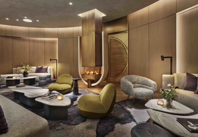 Club Level amenities designed by Rockwell Group for New York's iconic 550 Madison Avenue