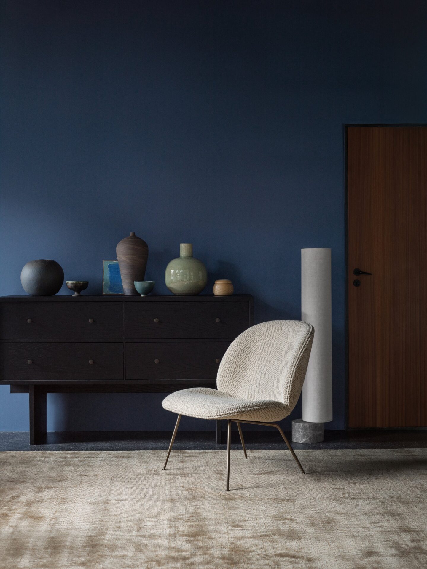 GUBI chair in blue room