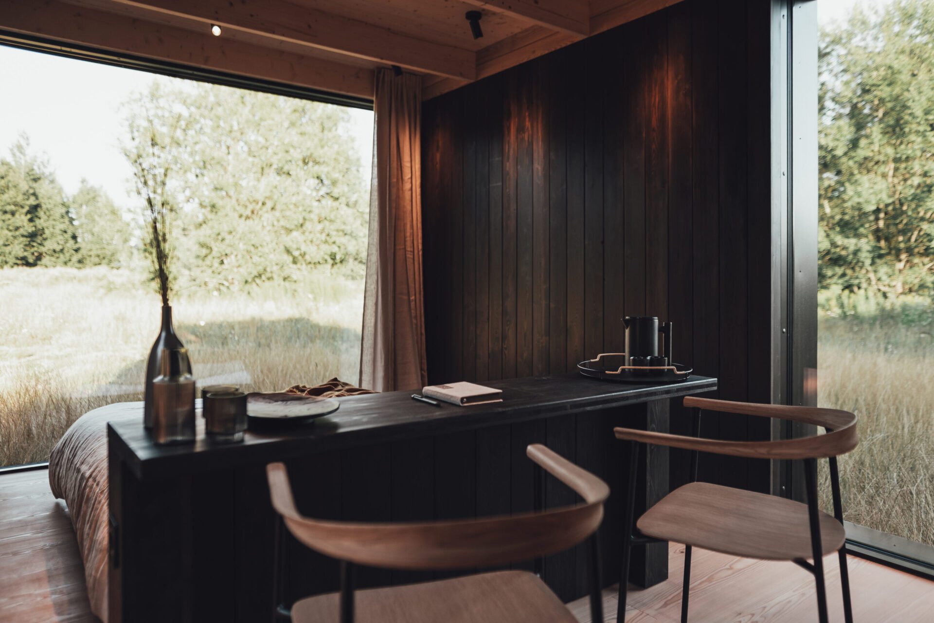Field Manoeuvres: Aylott + Van Tromp design bespoke wooden cabins for Nokken